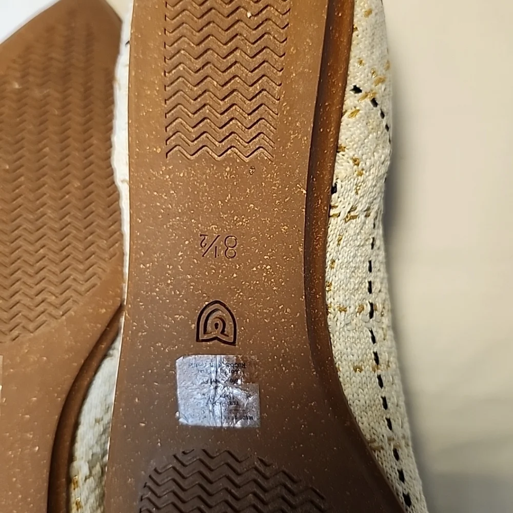 Rothy’s The Point Archive Pattern Moonlight Tweed Black Cream Loafer Flat Sz 8.5 - Picture 5 of 7